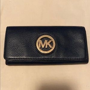 Blue leather Michael Kors wallet